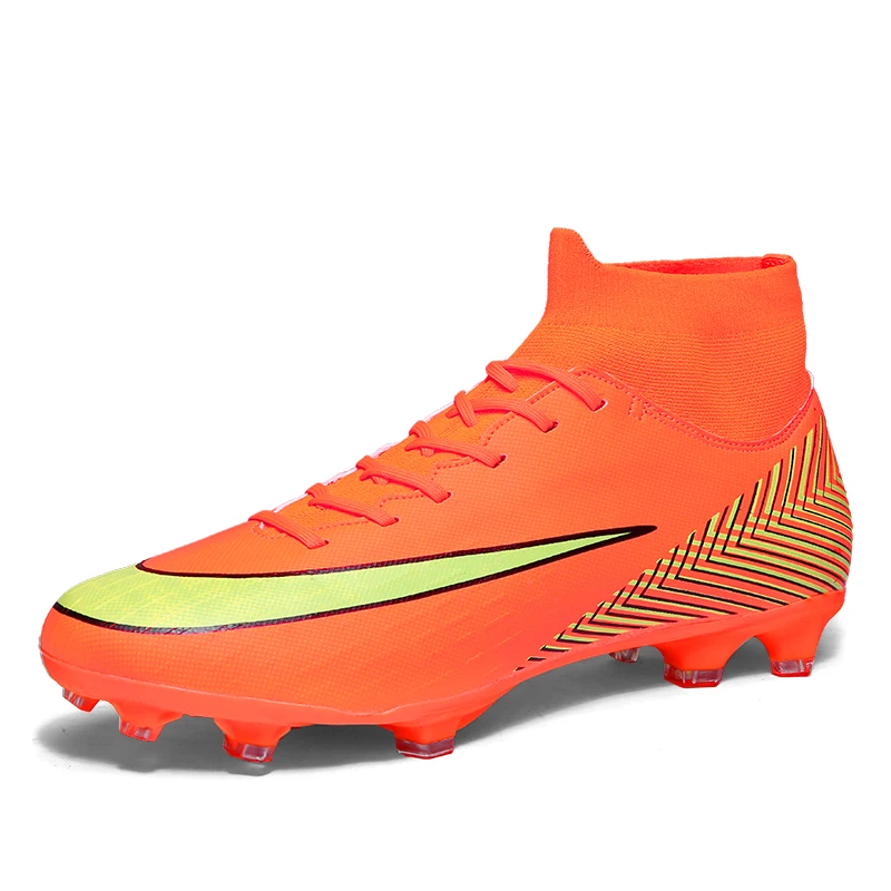 Spot Drop-shopping Professional FG soccer shoes high quality football boots men high top training soccer boots Factory Wholesale
