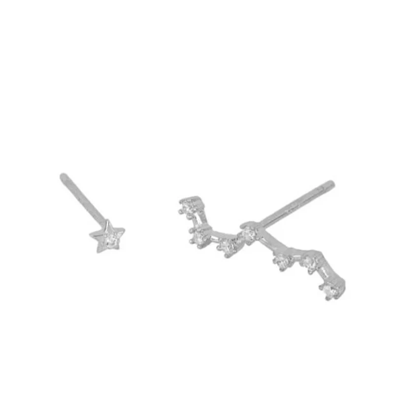 

s925 sterling silver constellation star earrings jewelry