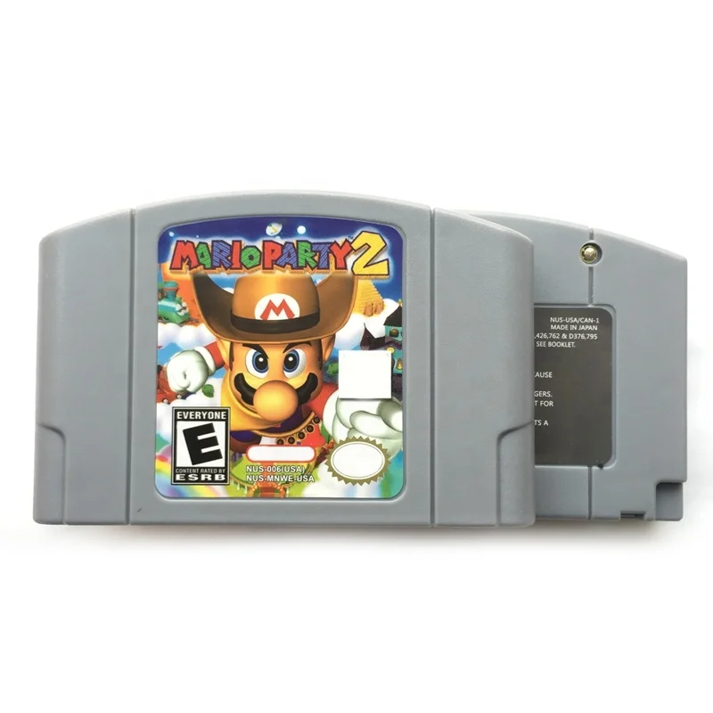 

In Stock USA Version English Language Retro Video Games Cards N64 Games Mario Party 2