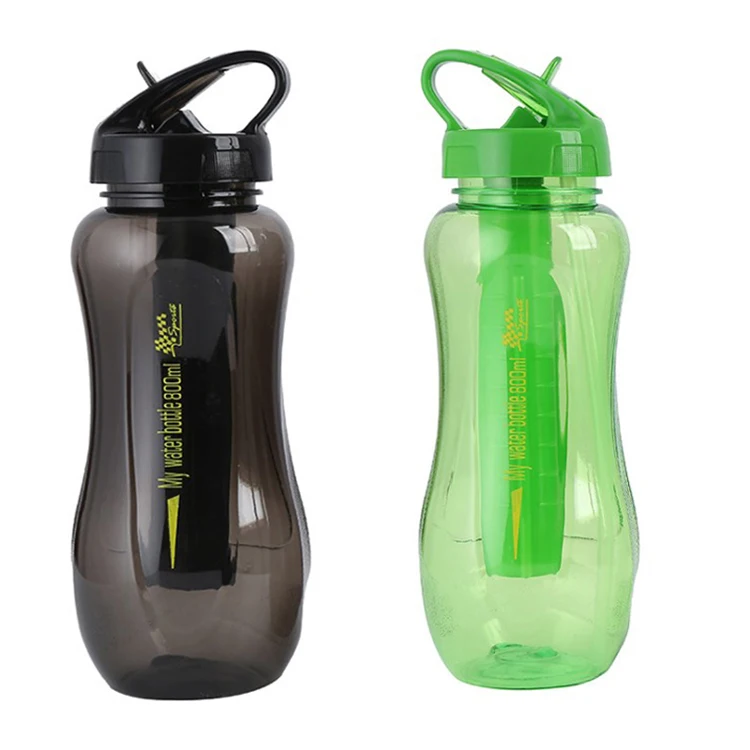 

BPA Free Portable Plastic Water Bottle transparent plastic material cup custom logo color, Customized color