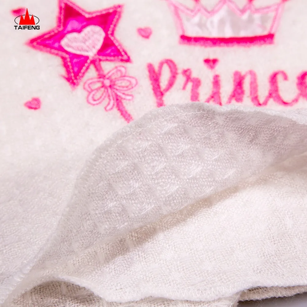 
Swaddle Baby Blanket Digital Print An Crown White shawl Blanket 