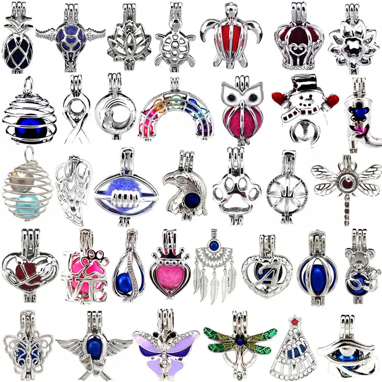 

800 Kinds 6mm 7mm 8mm Open Charm Pearl Cage Pendant, Picture shows