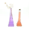 Eiffel Tower shape reed diffuser glass bottle for air freshener with cork