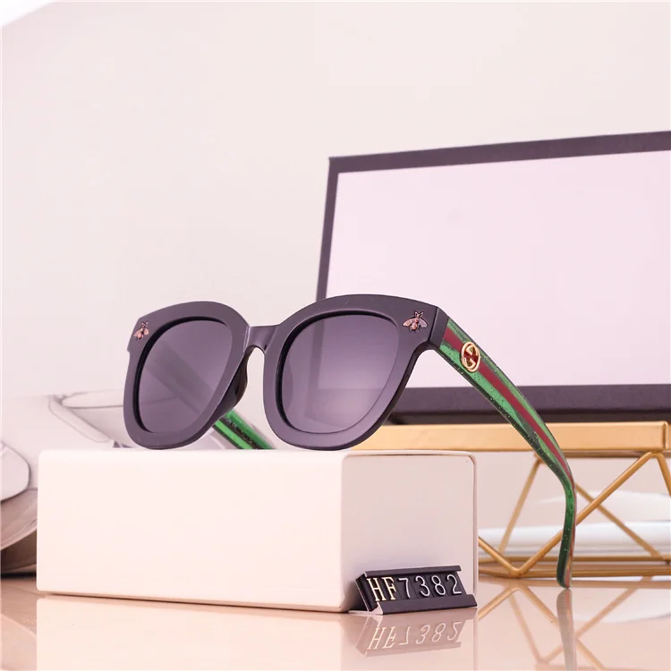 

Fashion unisex polarized driving glasses bee designer brand sunglasses, Black