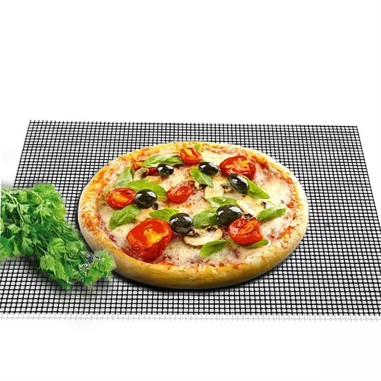 

customized size wholesale 40*60cm without edge grill mesh mat air flow bbq mesh mat ptfe Grilling Net Mat, Black,brown