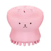 

New Face Brush Private Label Pore Cleaner Mini octopus Silicone Facial Cleansing Brush