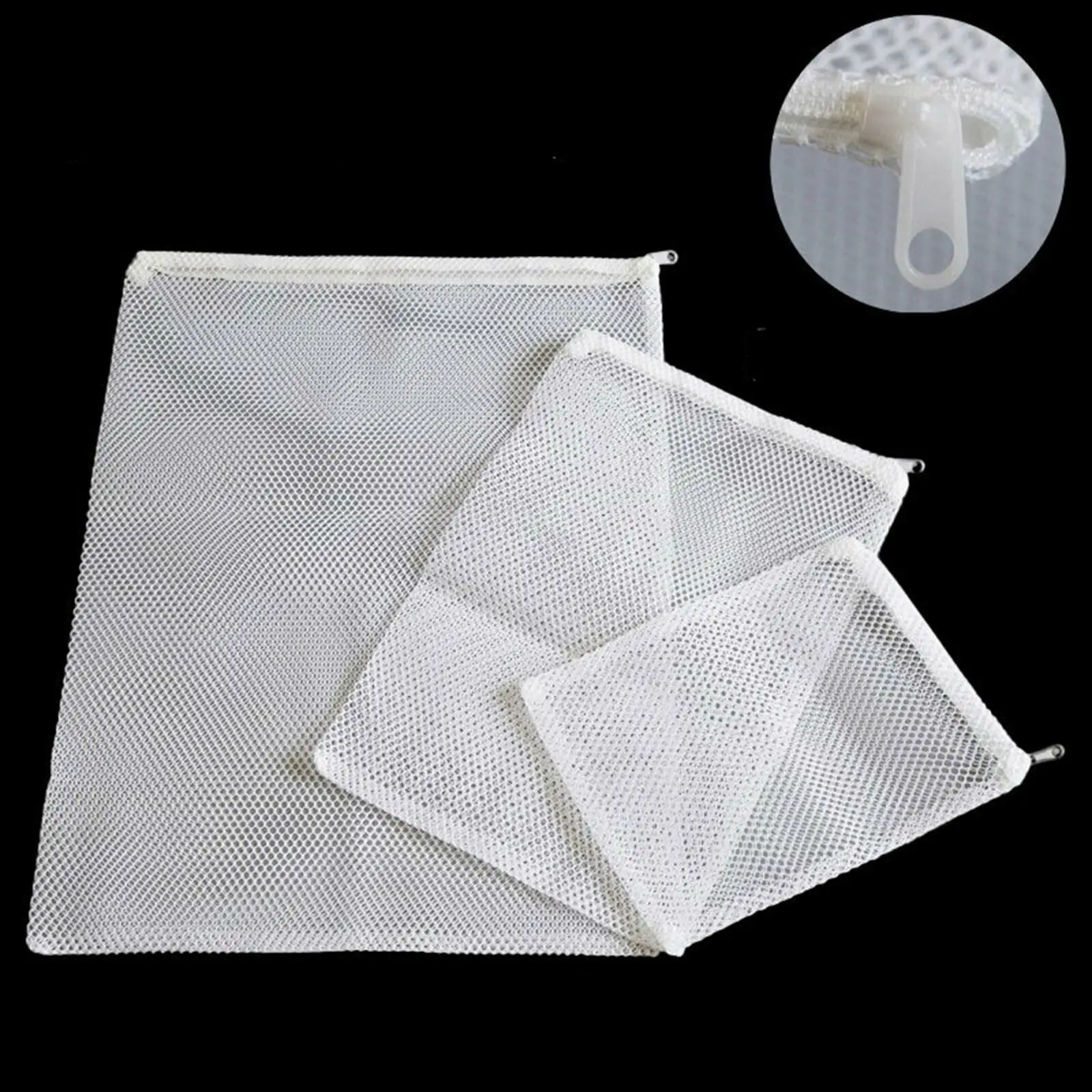 

Nylon Mesh Aquarium Fish Tank Pond Filter Supplies Media Zip Net Bag Tool