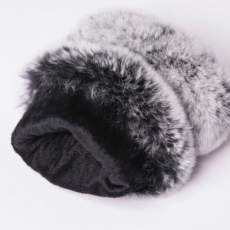 
Women Winter Warmer Wrist Glove Genuine Leather Rex Rabbit Fur Fingerless Driving Glove Plaid Sheepskin Mittens womens gloves 
