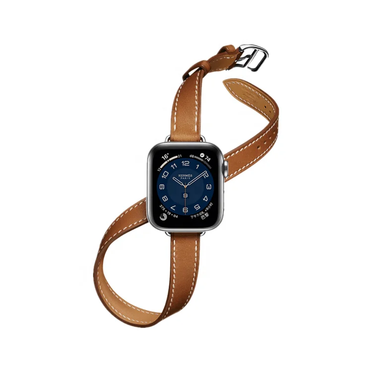 

Applicable to Apple Watch Creative Double Loop Strap iwatch Connector Personality Fashion Trendy Brand Niche, Silver/gold/rose gold/black