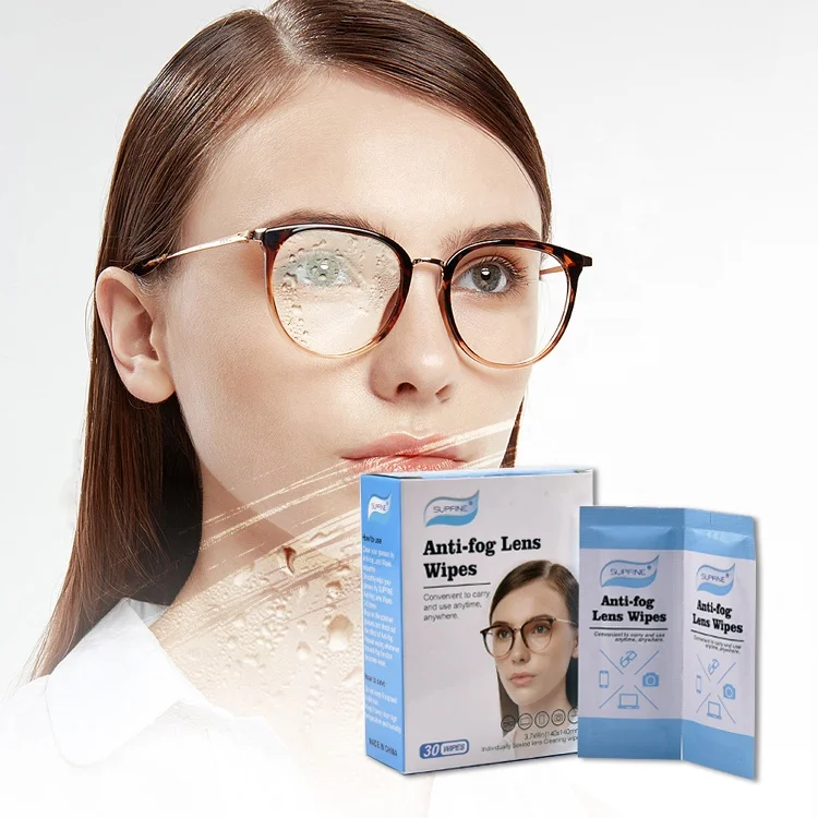 

Disposable Lens Anti Fog Wipes for Glasses, Anti-fog Glasses Wet Wipe for Goggles Eyeglass