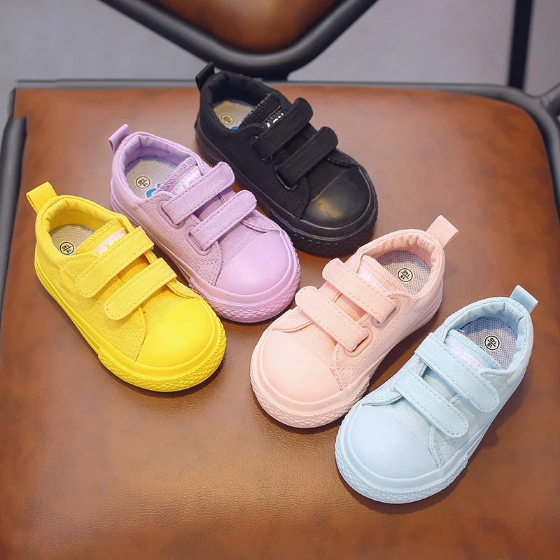 

Children's Shoes Boys' and Girls' Spring and Autumn Leisure Soft Soled Shoes Non Slip Canvas Sports Shoes