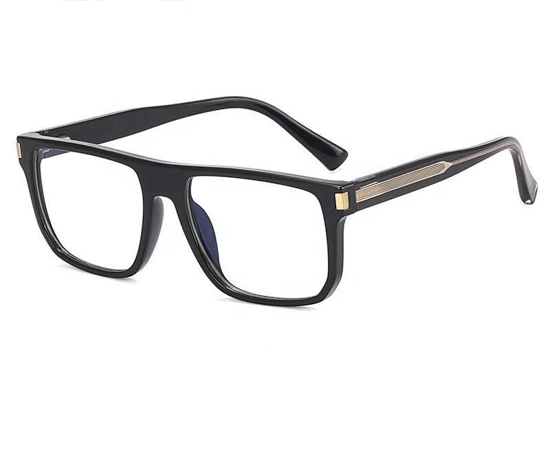 

2023 Hot Selling Men Optical Frame Blue Blocking Glasses Prescription TR90 Myopia Cat Eye Anti Blue Light Men Eyeglasses
