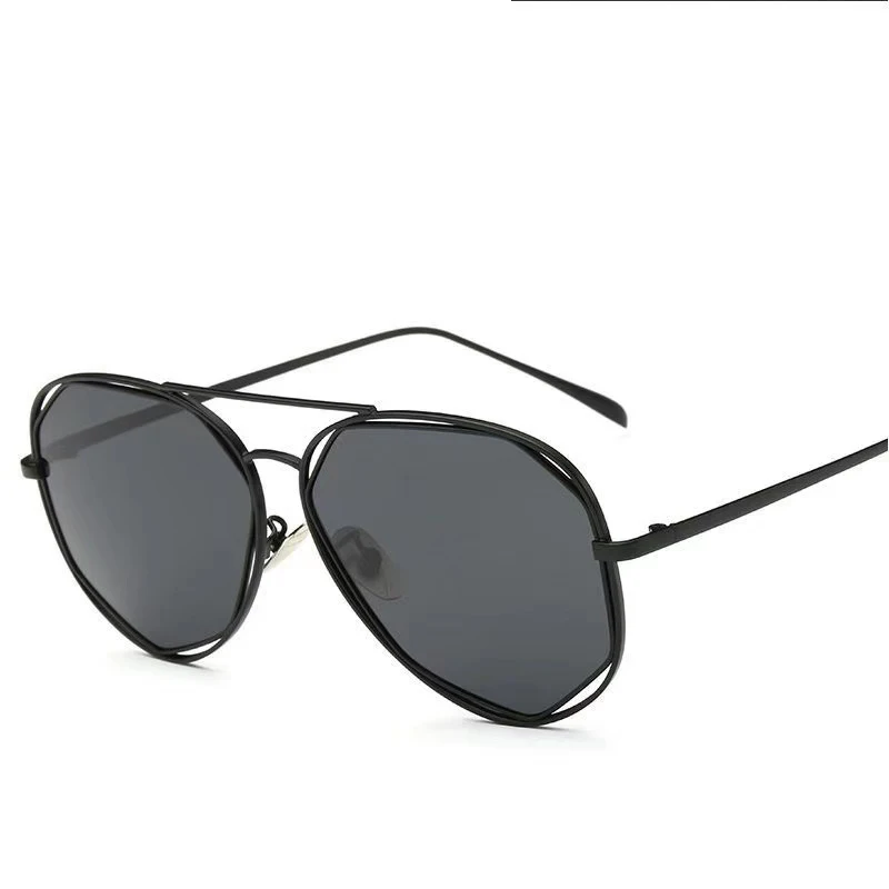 

Vintage Classic Pilot Mirrored Retro Popular Metal Sun Glasses Flat Lens Sunglasses