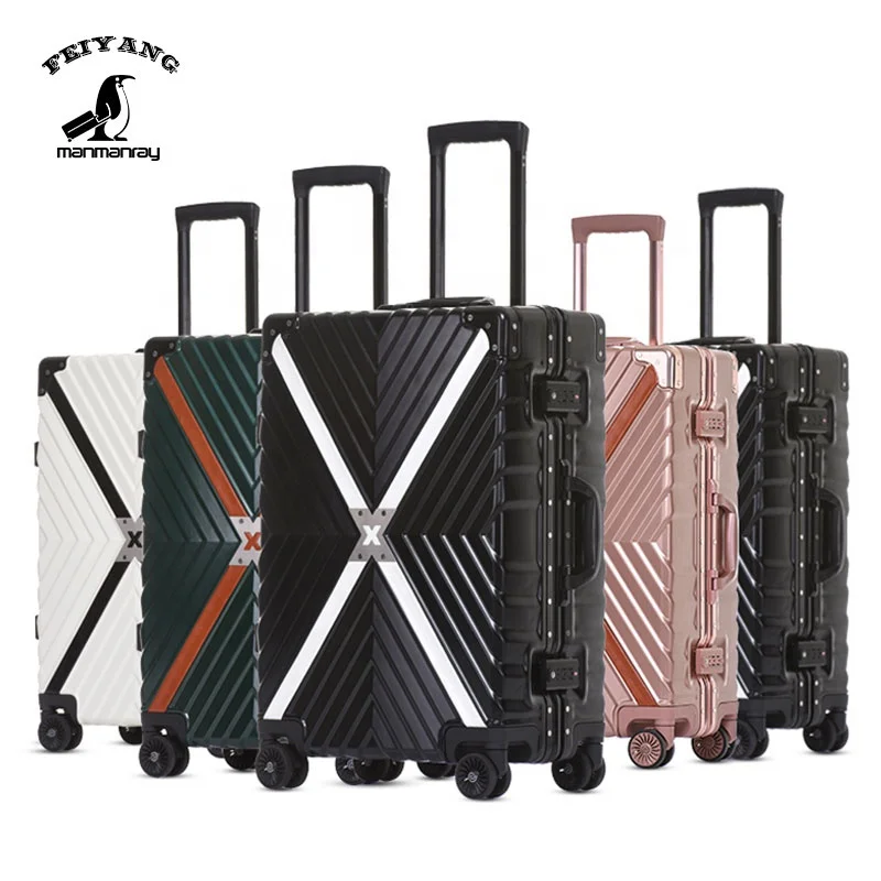 

Aluminum Hard Shell Case Luggage Customized Design Trolley Travel Luggage, Customized color