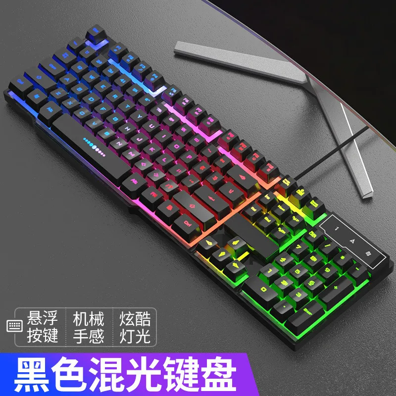 

Wholesales 104 keys Waterproof Mechanical keyboard gaming RGB wired game keyboard for Tablet Laptops Computer