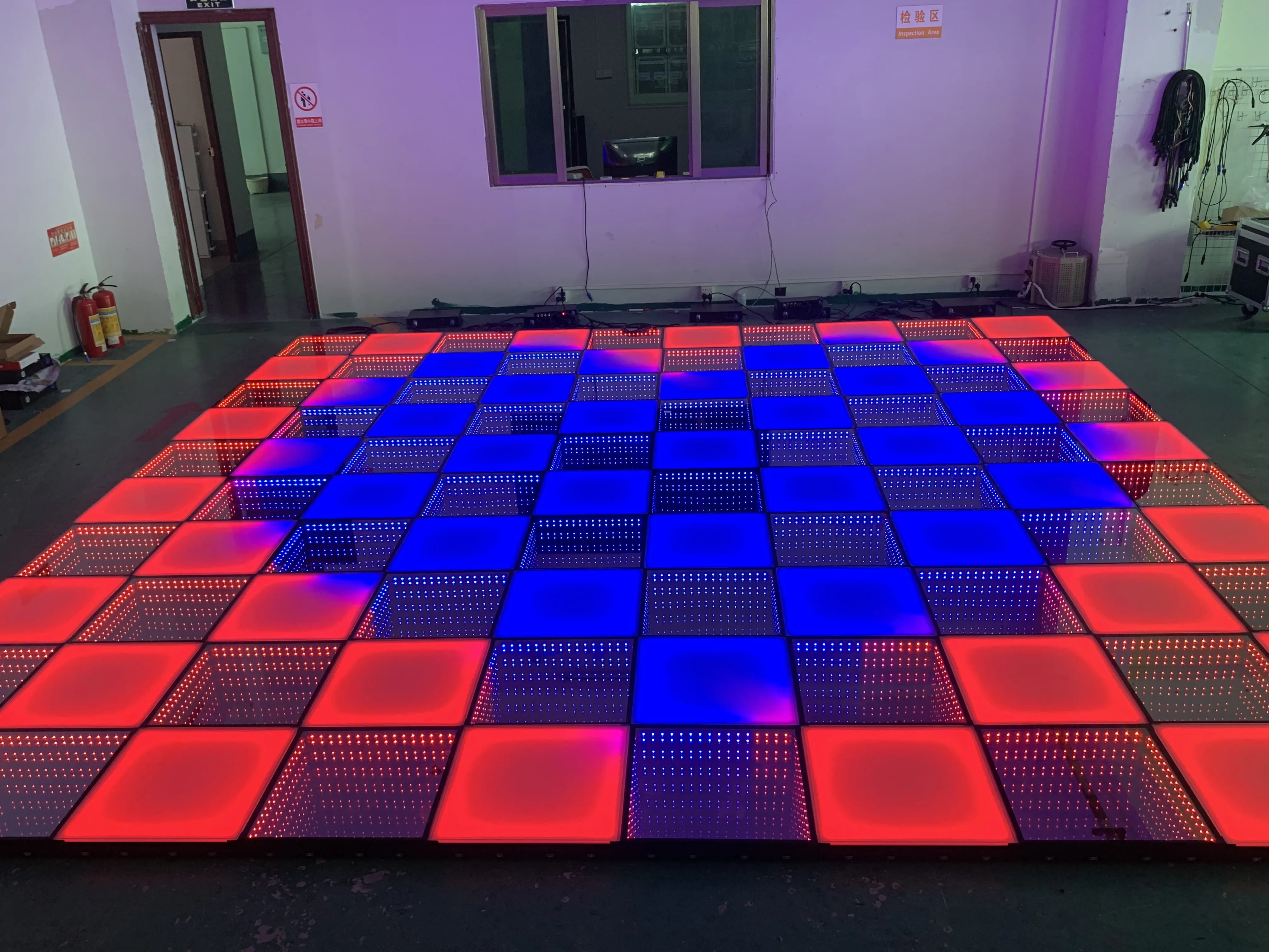 Led Infinity Dance Floor 3d Mirror And Connection Buy Led