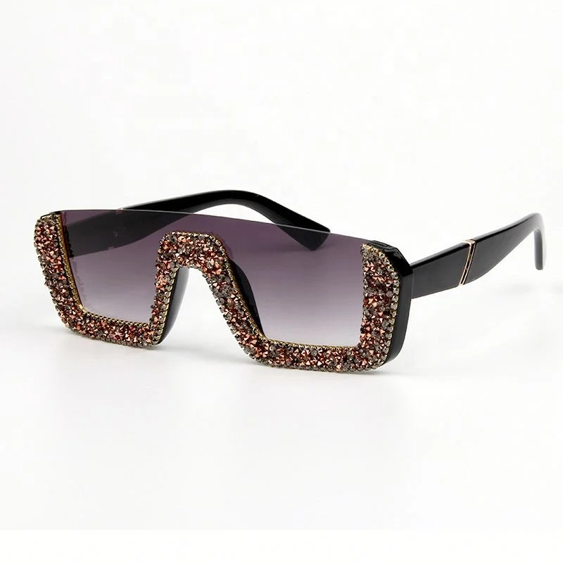 

Luxury Sunglasses Retro Rhinestone Square Women Sunglasses JHCENTURY in Stock, Colors