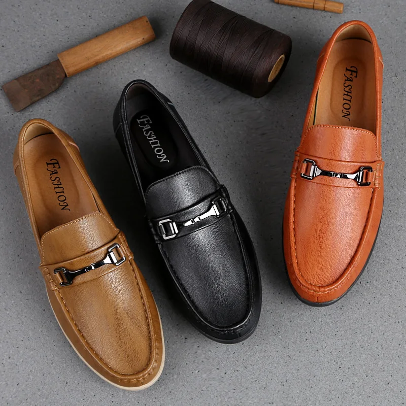 

Cow Leather Breathable Moccasins Men Loafers Shoes Male Flats Genuine Leather Casual Shoes Walking Men Shoe, Pictures showed