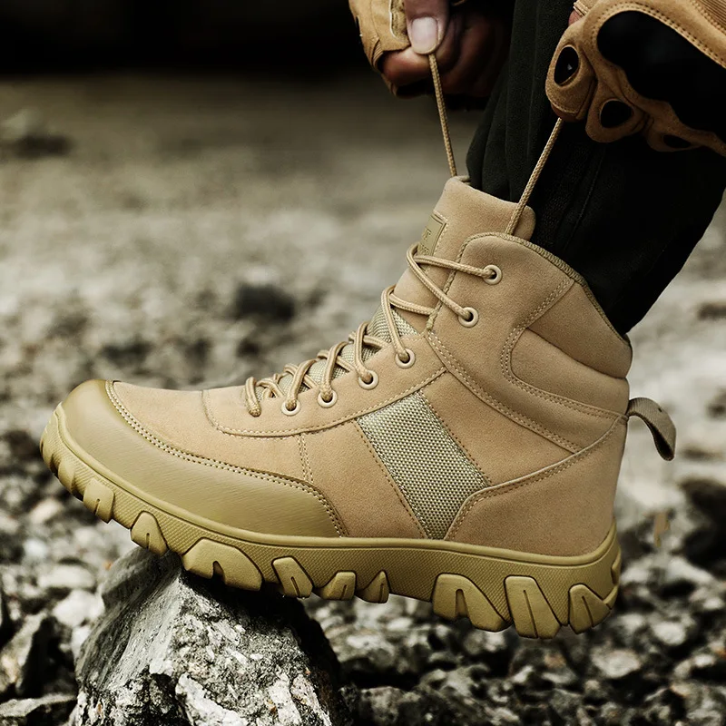 

Outdoor Hiking Boots Wear Men Shoe Trekking Shoes Fashion Combat Tactical Boots Shoes