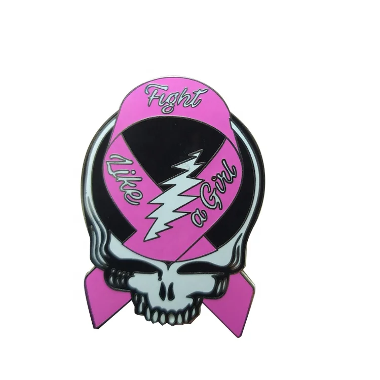 
Custom jeweled pins metal logo 