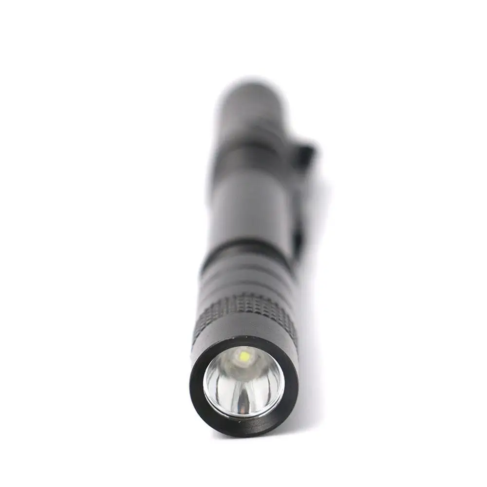 Customized Aluminum Emergency Dry Battery Mini Pen Torch  Led Flashlight with Clip