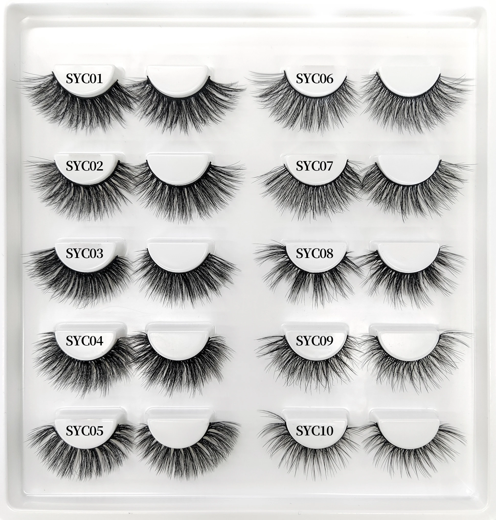 

Lashbeauty korea silk false eyelash 10 pairs hot selling vegan pbt fiber lashes book synthetic eyelashes applicator