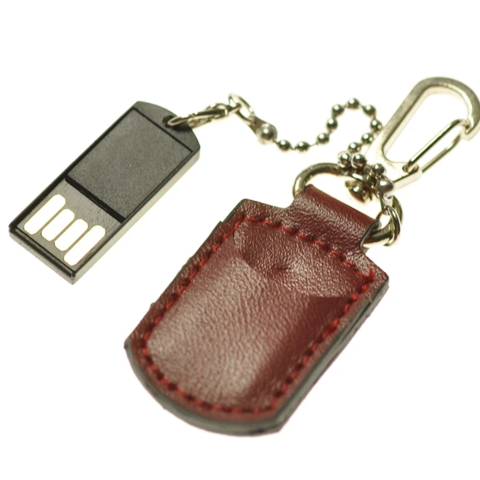 

Business Gift Leather Mini USB Flash Drive 4GB 8GB Leather USB Pen Drive, Black, blue, green, pink, purple, red,