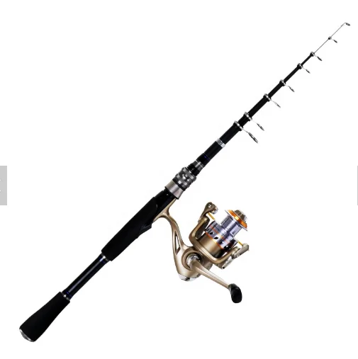 

high quality 99% carbon fiber  Portable Telescopic Fishing Rod combo with fishing Reel lure components