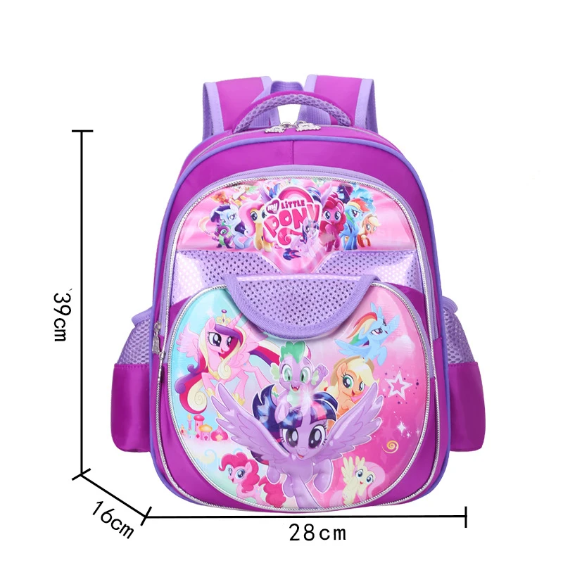 

2021 waterproof unique design hot sale girls junior school bags kids backpack for school, Pink/black/purple