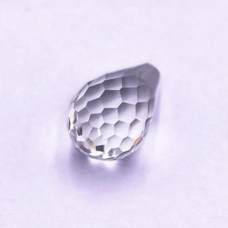 

Wuzhou factory sale synthetic crystal 8*12mm white water drop gems