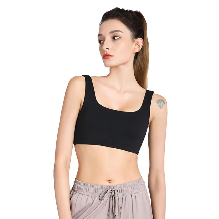 

75% nylon 25% spandex Women Can Wear Yoga Tops During Exercise and Fitness Running