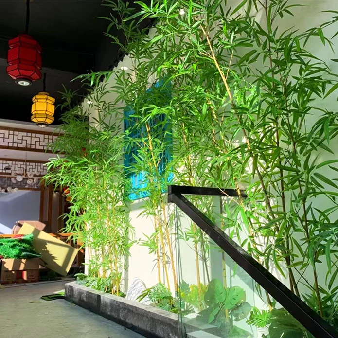 

Hot Saling Product 2021 Artificial Bamboo Crafts Artificial Bamboo Leves Natural Bamboo Pole Product