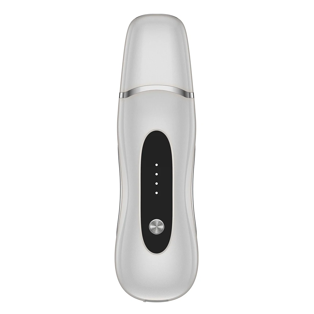 

Blackheads removal spatula ABS+Stainless home use Skin Scrubber Ultrasonic facial Device