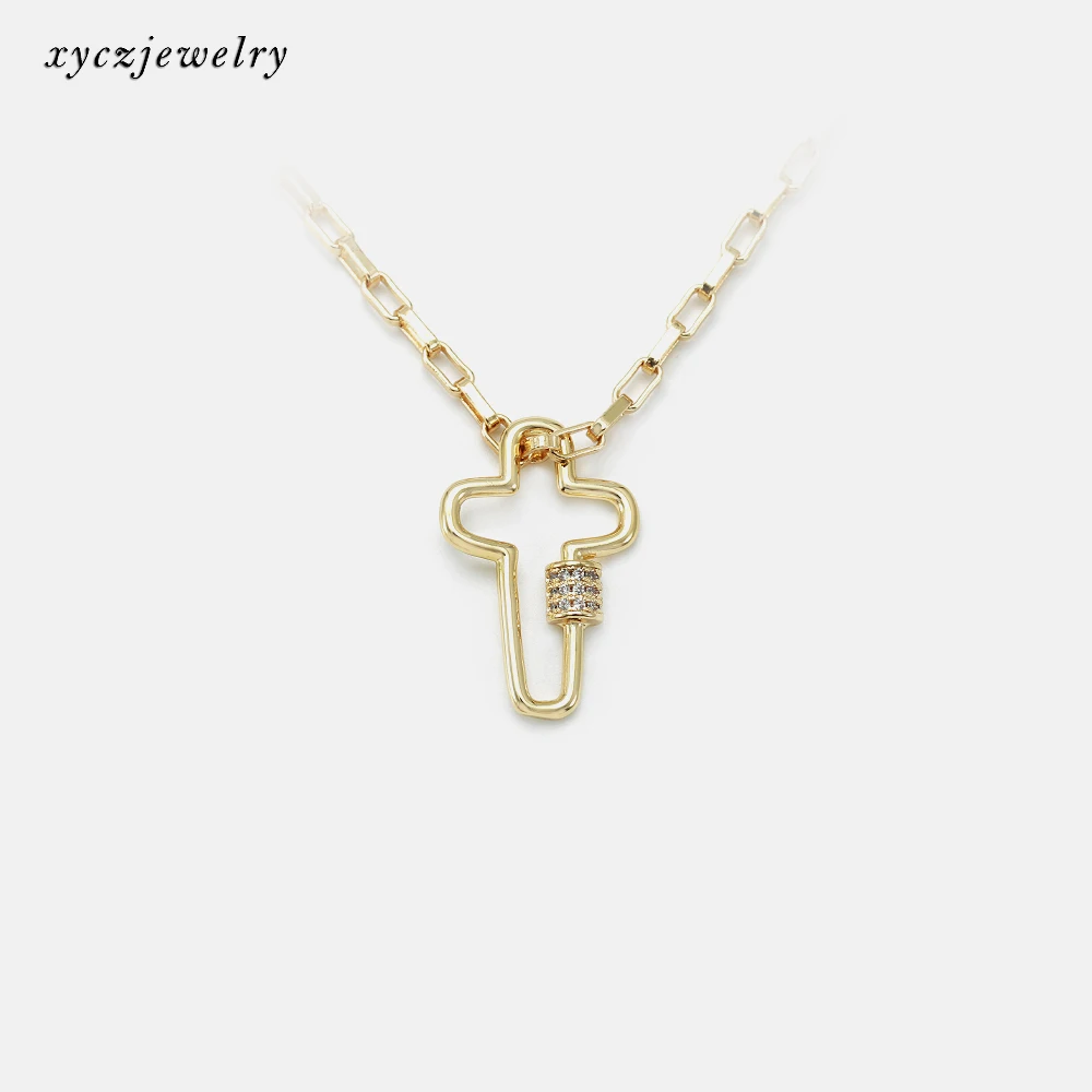 

Exquisite Cross Pendant Simple Fashion Jewelry 18K Gold Plated Cross Necklace, Picture