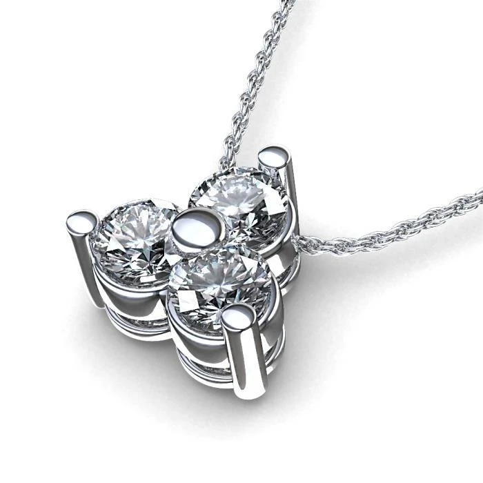 

CAOSHI Top Fashion 3 Stone Design Necklace Leaf Shape Lady Charm Chain Jewelry Dress Women Crystal Pendant Necklace