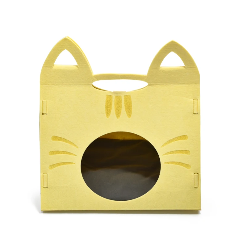 

Breathable Nepal Cat Cave Warm High Quality Removable Cushion Soft Padded pet Sofa Puppy Cave, Light grey