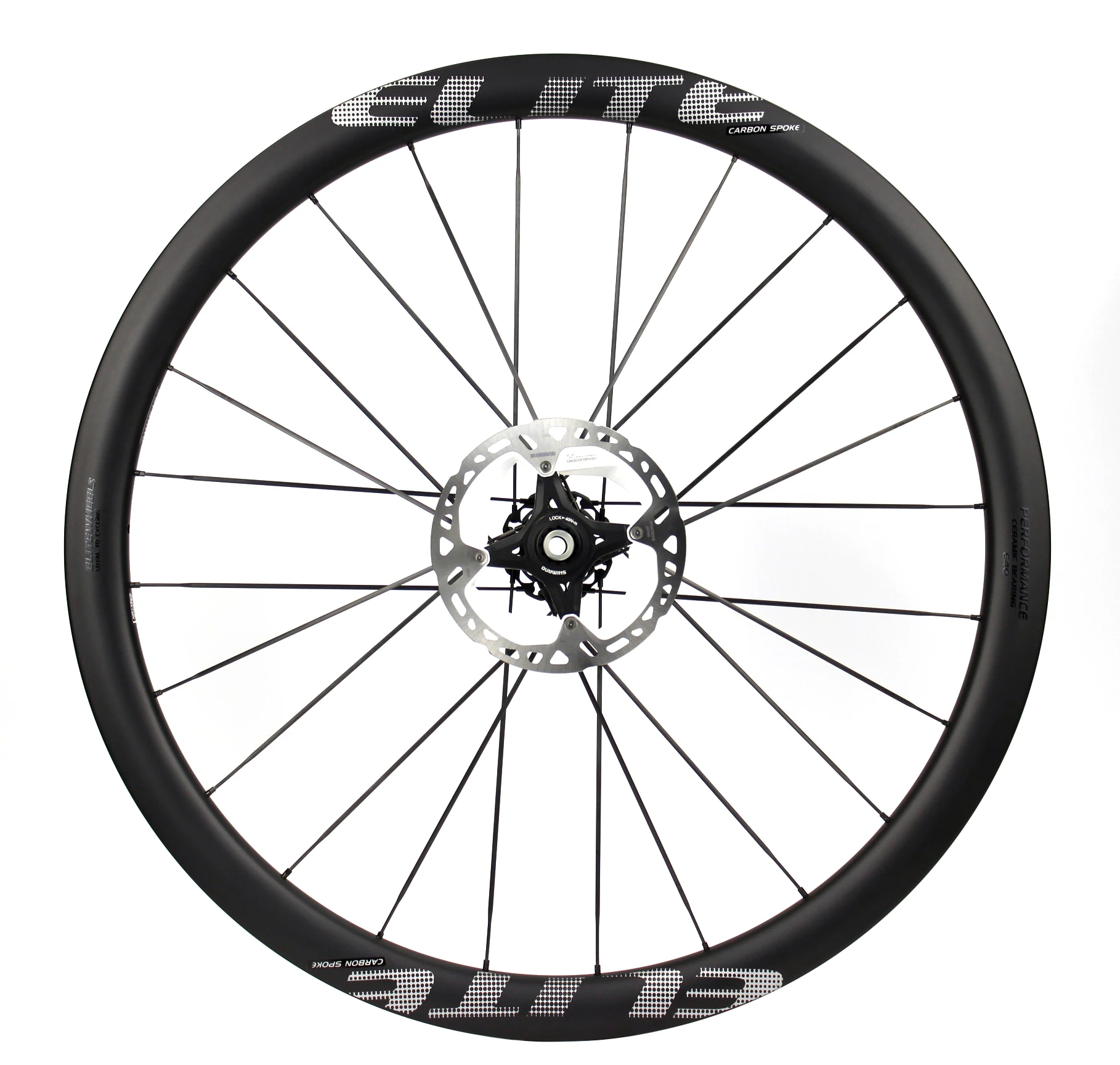 

ELITEWHEELS Carbon Spoke Wheelset Performance Racing Bcycle 40/45/50mm Rim Depth Ceramic Bearing