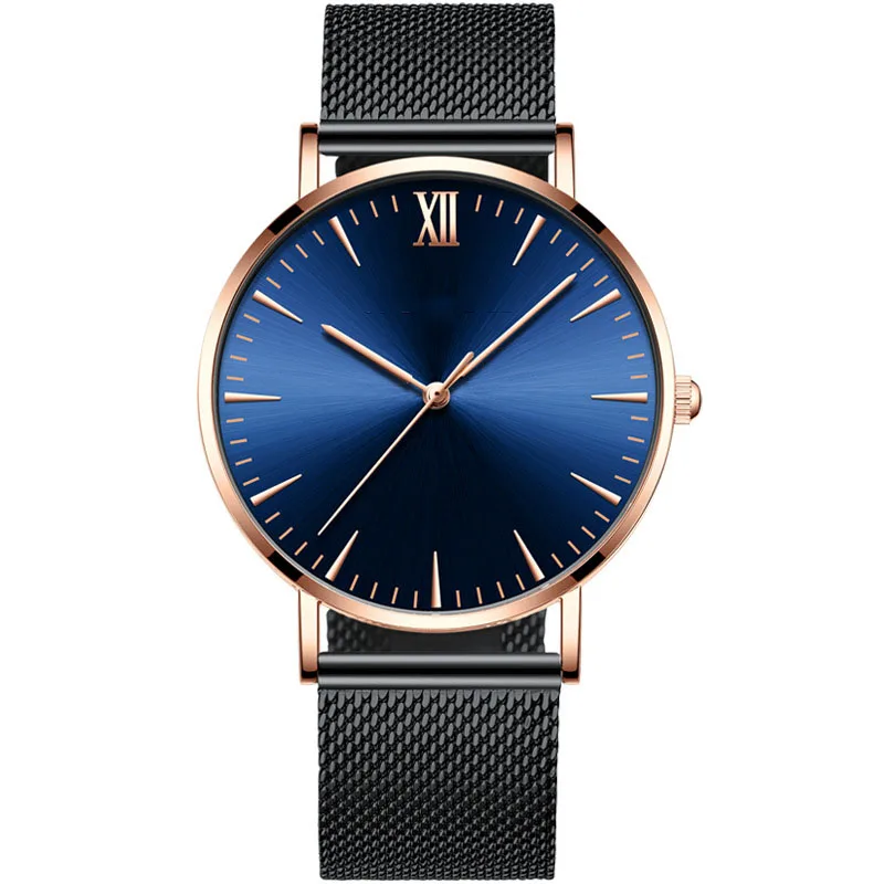 

Unisex simple Quartz watch factory wholesale Steel case Business mens Watches