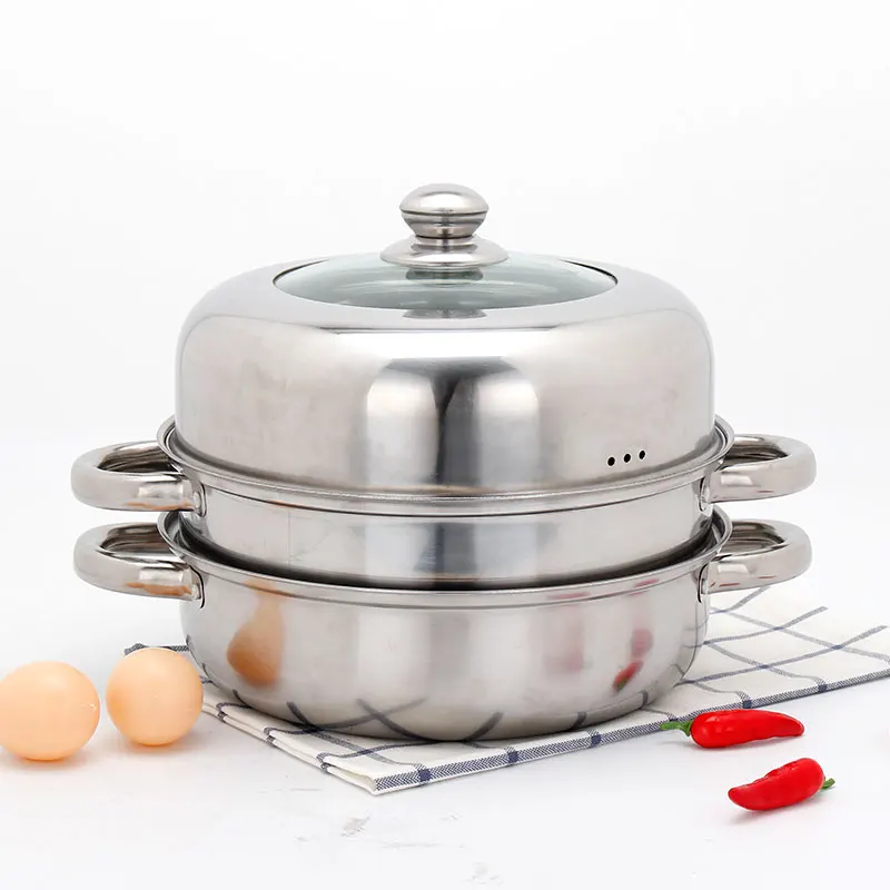 Portable Food Steamer Steam Cooking Pot Mini Food Steamer Set Steam