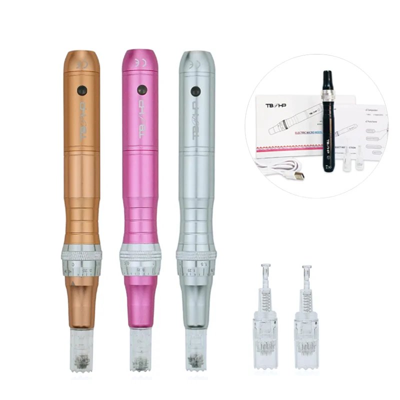 

TBPHP Pen P10 2022 New Trending Hot Products Dermapen Microneedling Electrical Microneedling Face Roller Microneedling Derma Pen, Silver gold black pink
