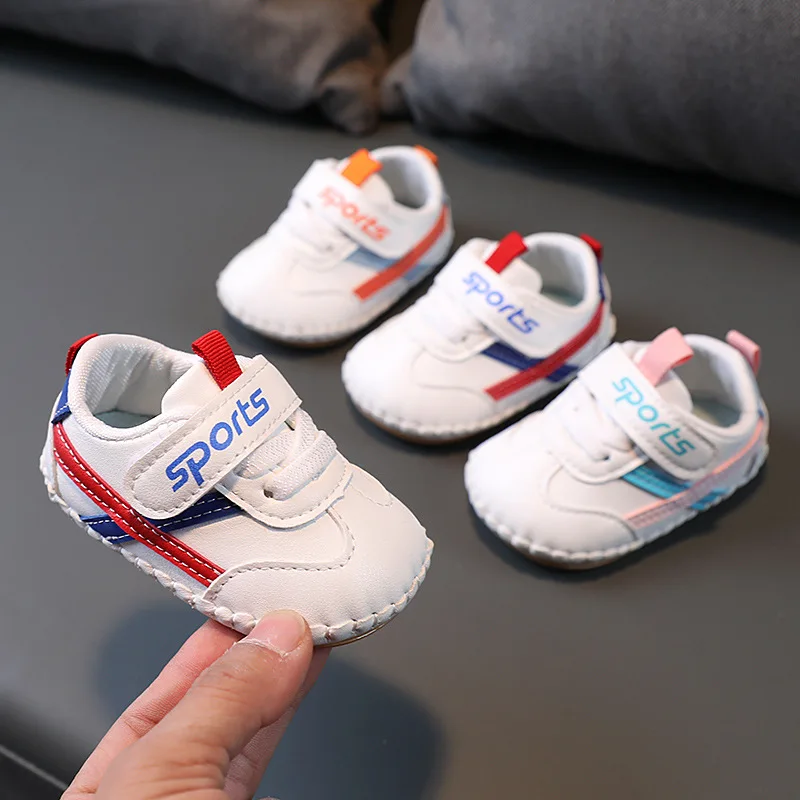 

New Lightweight Baby Girls Infant Walking Shoes Spring Autumn Soft Soled Ankle Low Children's Fashion Thicken Kids Spot