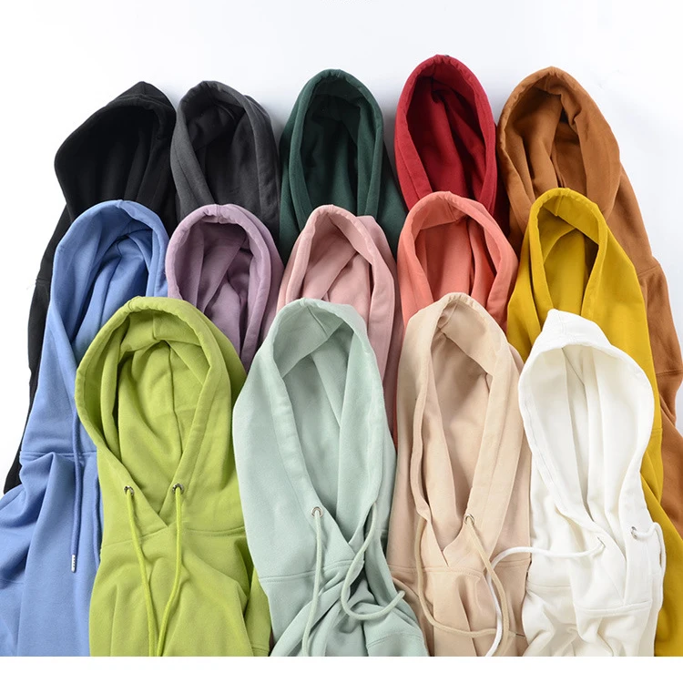 

100% Cotton Premium French Terry 350G 13OZ Plain Oversized Pullover Men's Hoodies Jumper Sudaderas Cusom Men Clothing