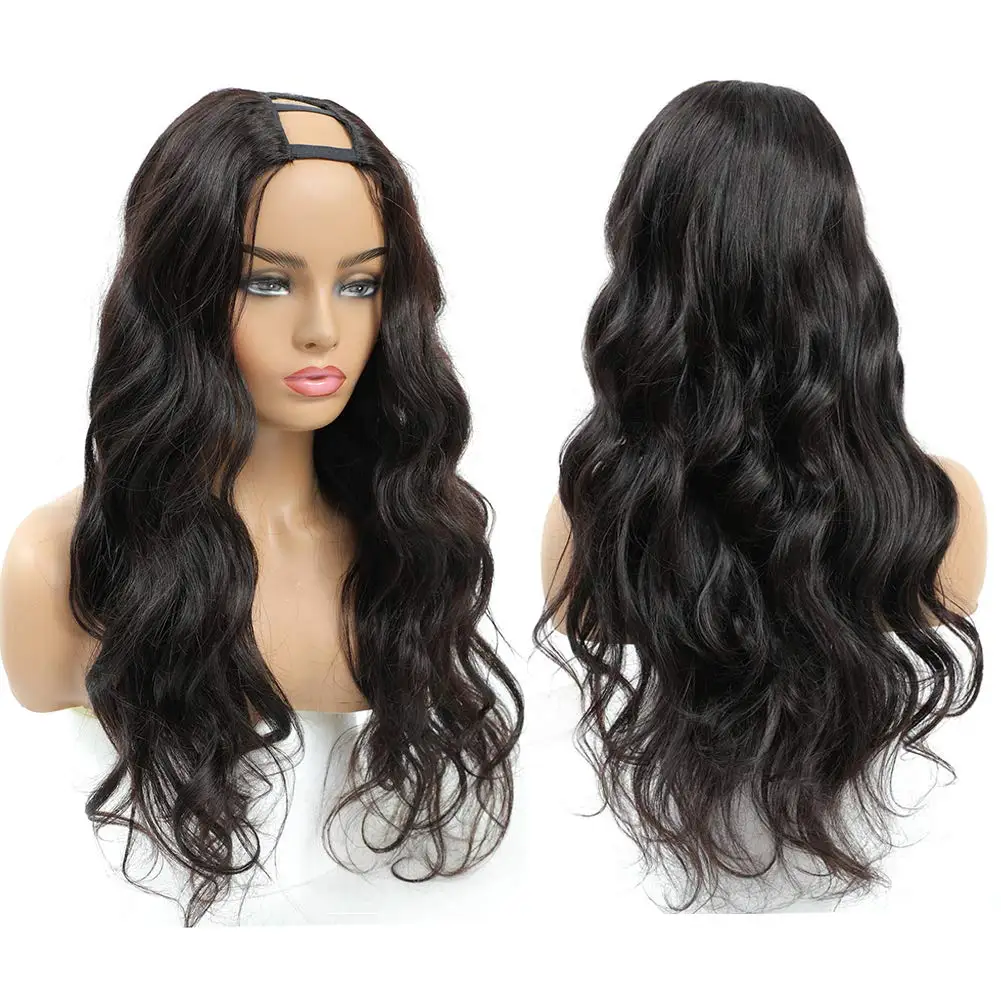 

Corollahair U Part Human Hair Wigs for Black Women Natural Color Body Wave Brazilian Remy U Part Human Hair Wig