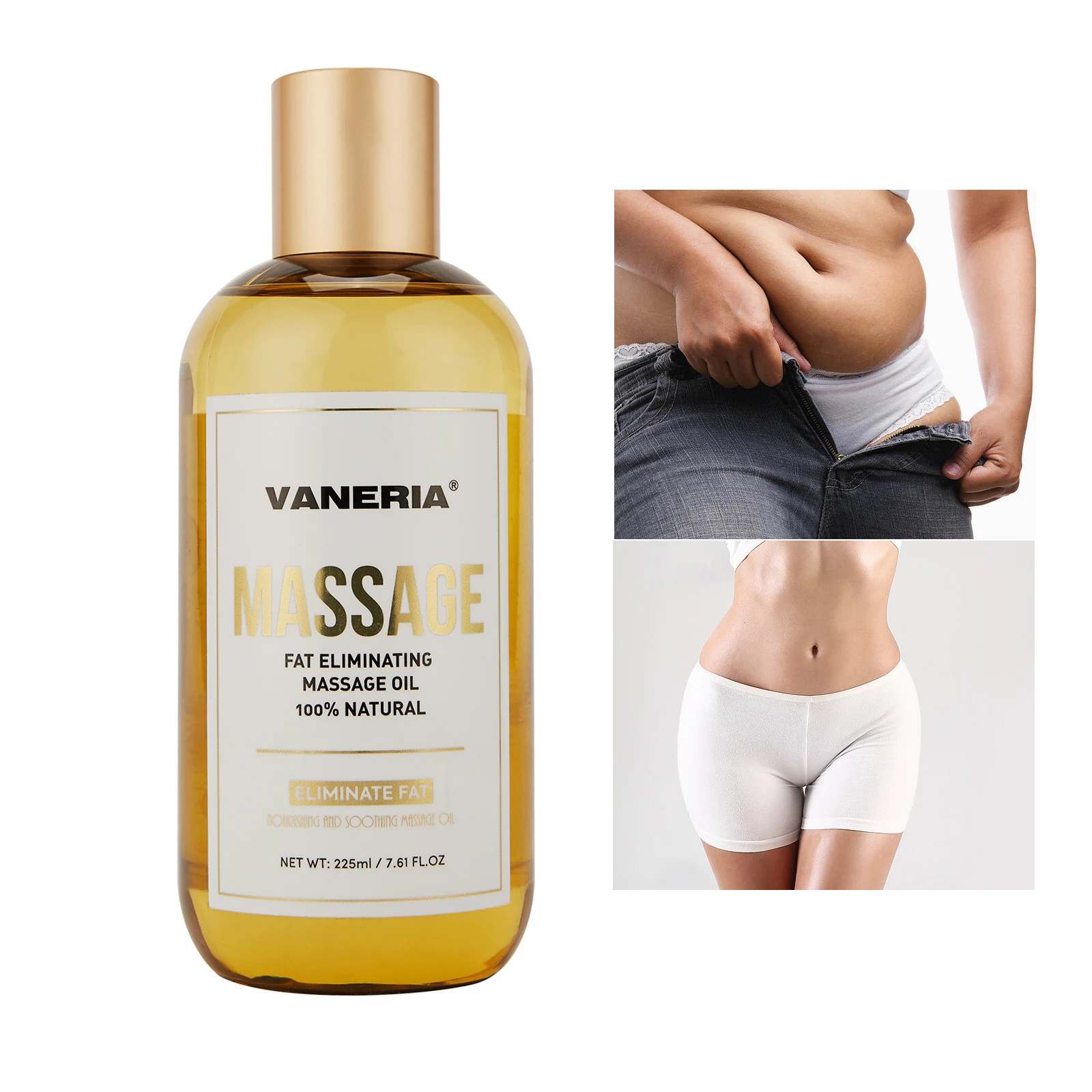 

VANERIA Essential Oil Slimming Body Massage Oil Weight Loss Anti Cellulite Organic Herbal Slimming Oil Fat Burning
