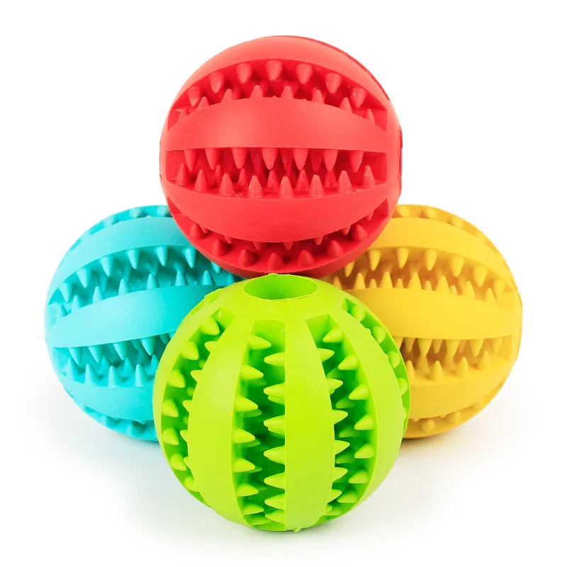 

Unique Design Reasonable Price Custom-made Soft Rubber Interactive Rubber Dog Ball pet Dog Chew Toy, Customized color