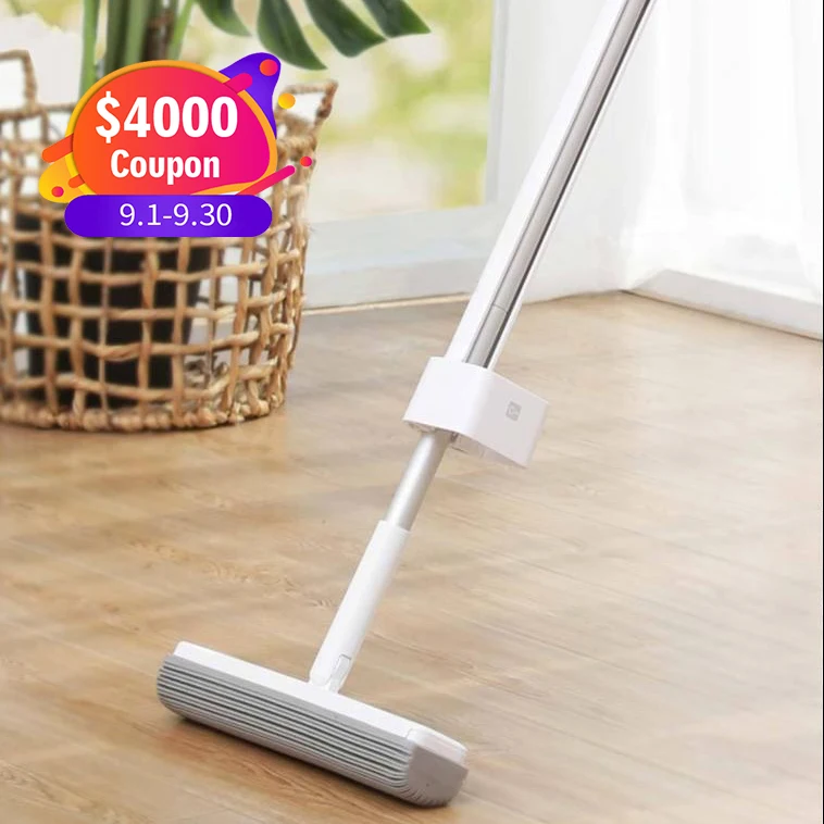 

BOOMJOY hot selling 360 rotation squeeze PVA sponge mop, hand free and strong water absorption and cleaning capbility