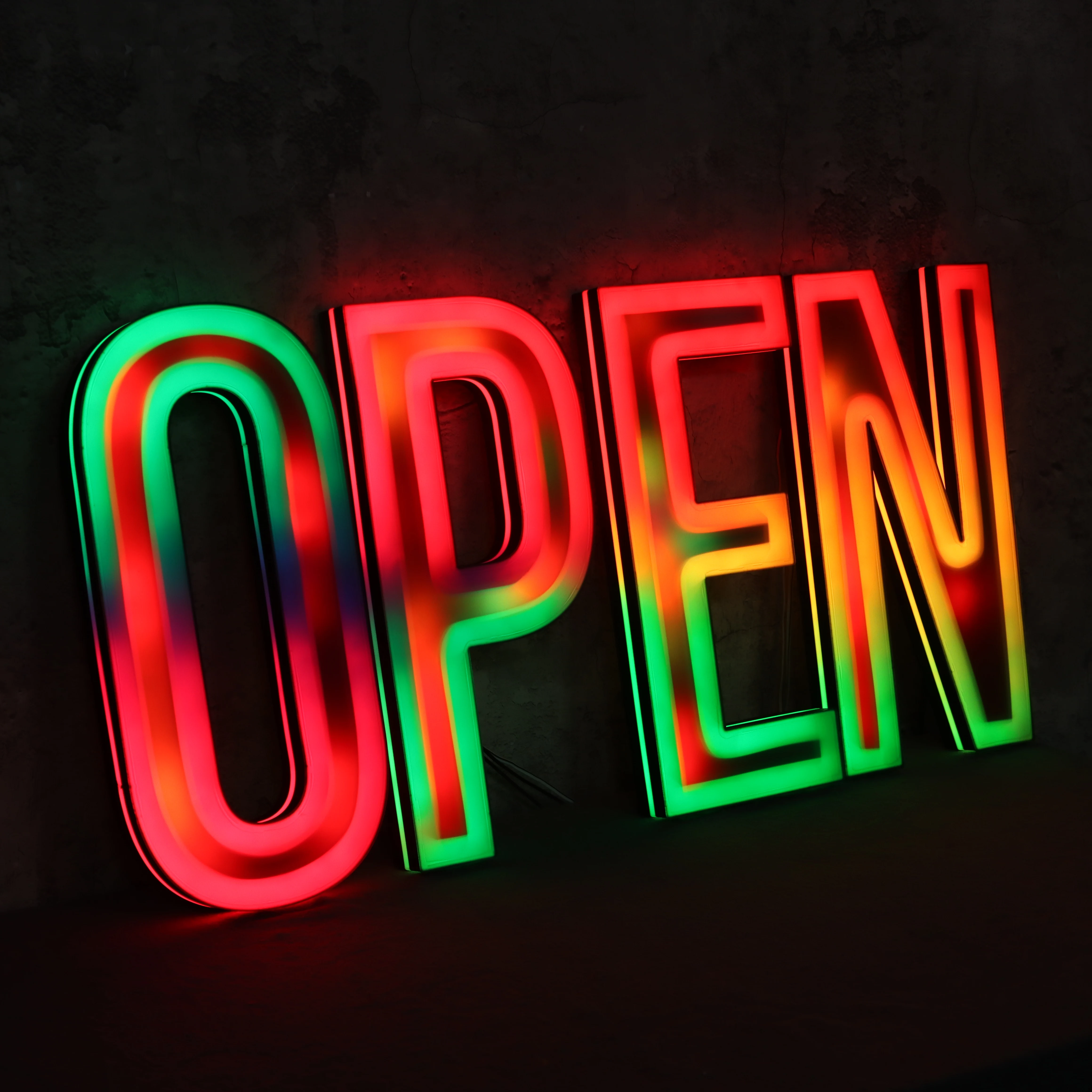 Beauty OPEN Sign Custom 3d Led Frontlit and Backlit Acrylic Store Shop Restaurant Signage Outdoor Sign