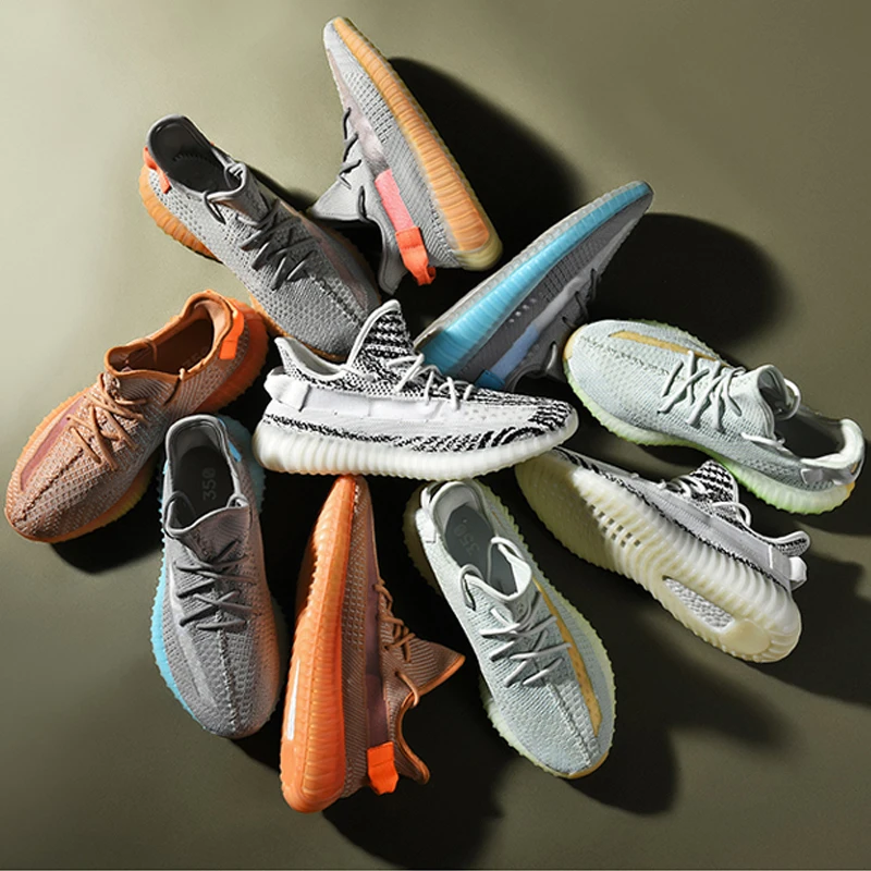 
Stylish Breathable Knit Reflective Upper Sports Shoes with -E-TPU Sole and 350 V2 