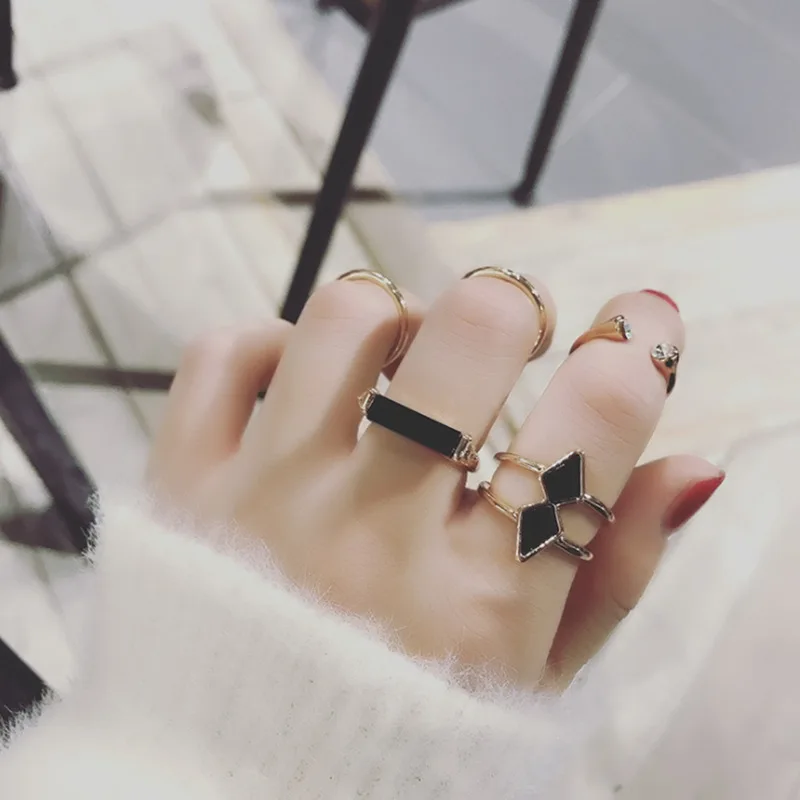 

Korean version of the new personality arrow five sets of ring finger ring sets