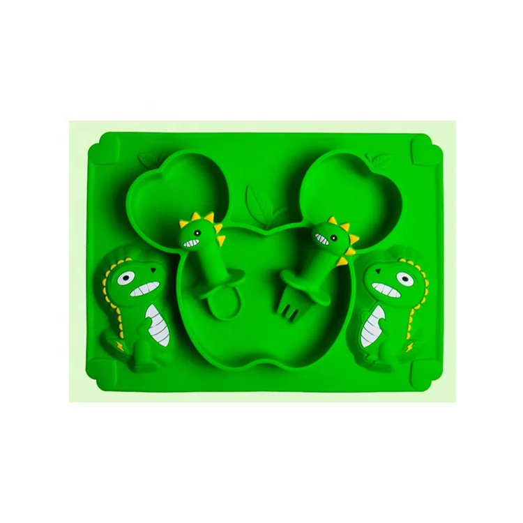 

Wholesale Food Grade Non-Slip Suction BPA Free Feeding Silicone Plate Baby